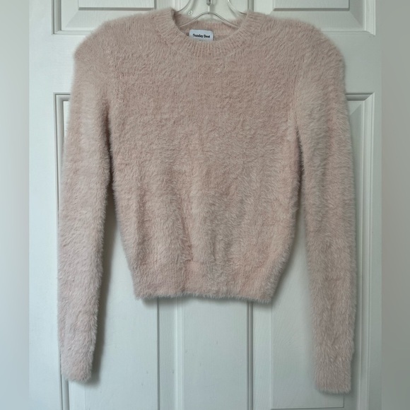 Sunday Best Fuzzy Kitten Sweater XXS Blush Pink - Picture 2 of 12